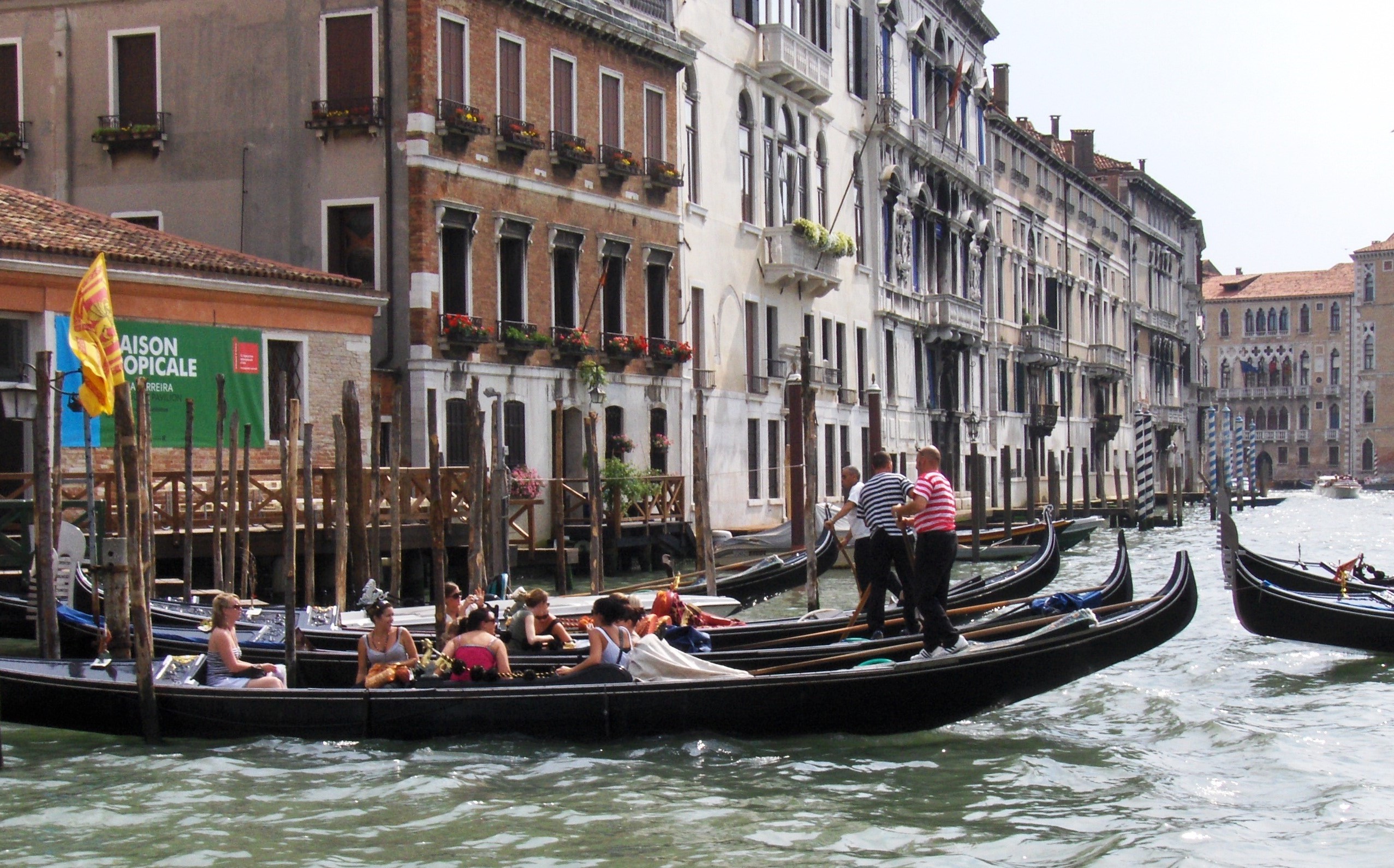 Gondalas In Venice