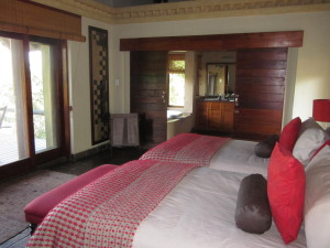 The Rooms at Waterbuck Game Lodge, with a balcony looking out to the wild