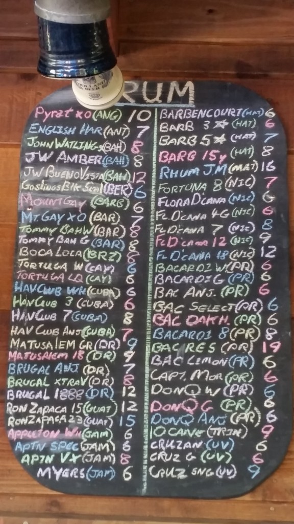 Now THAT is a rum list!