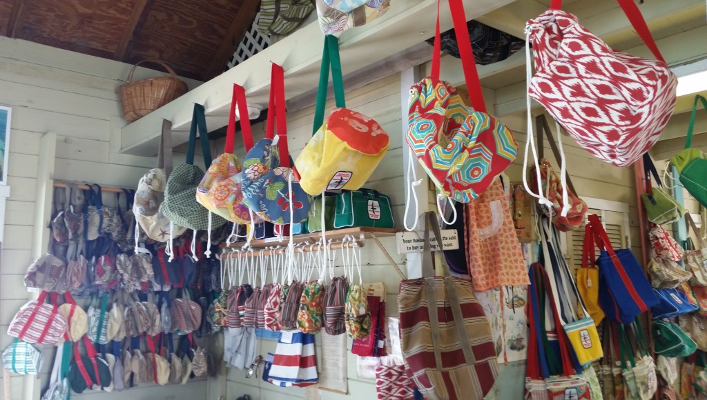 A sampling of the various styles and patterns available at Albury's Sail Shop