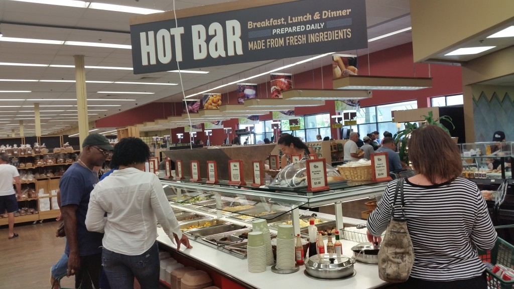 Hot food bar in Kirk supermarket , Grand Cayman