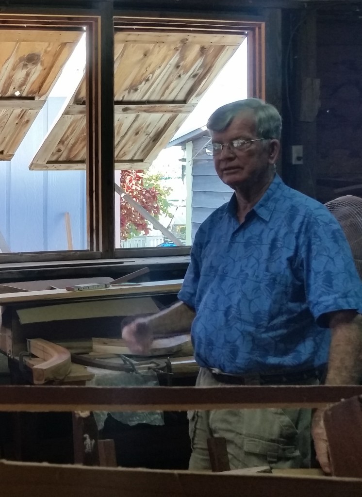 Joe Albury in his workshop