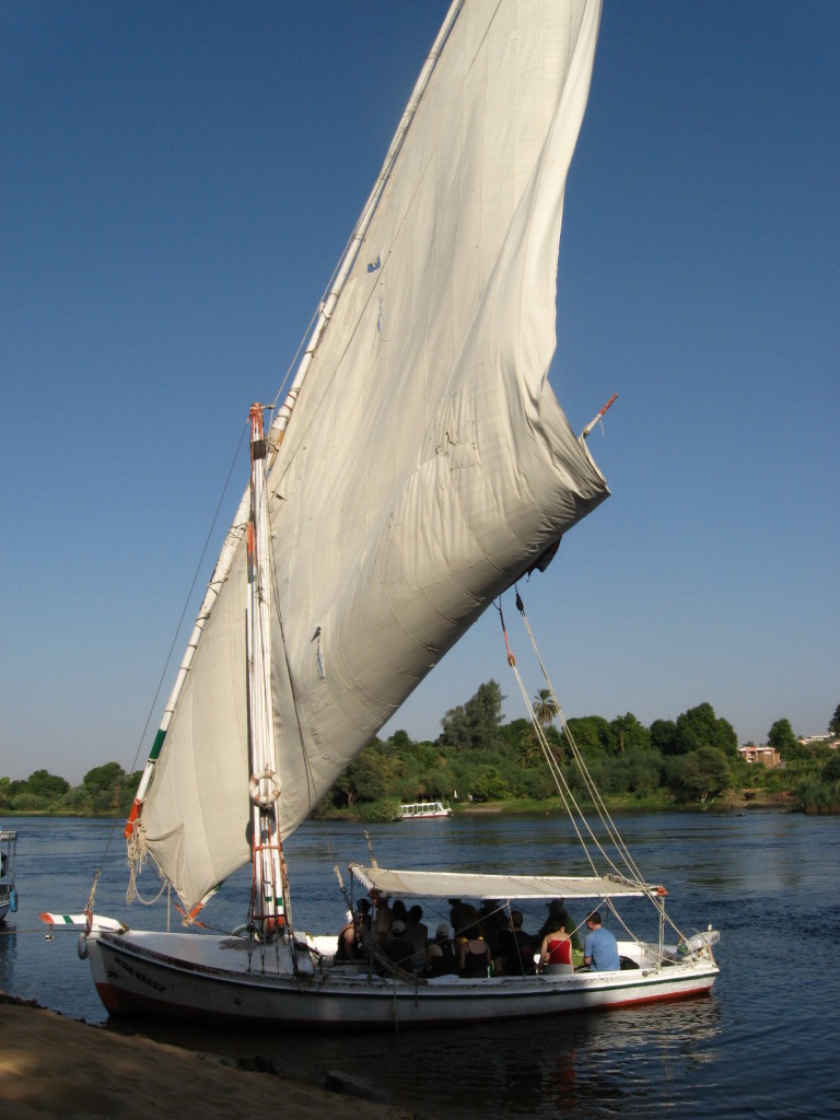 Beautiful sails of the felucca