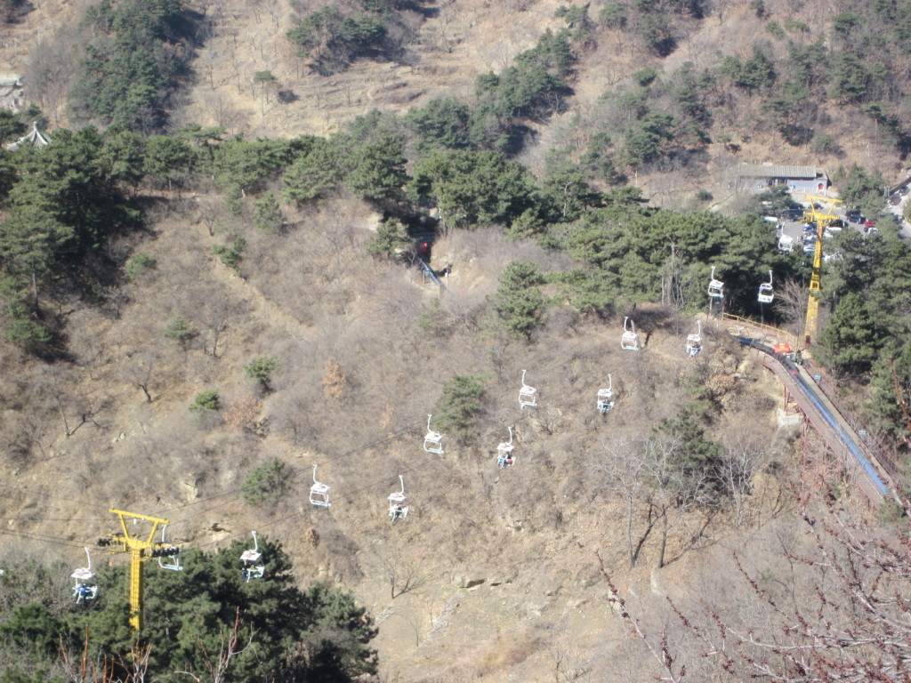 Cable cars that help you to go up or down 