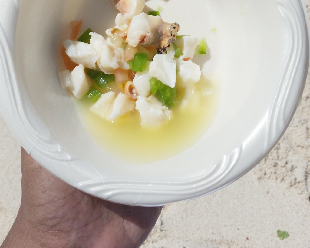 Nothing beats the taste of conch freshly harvested from the sea.