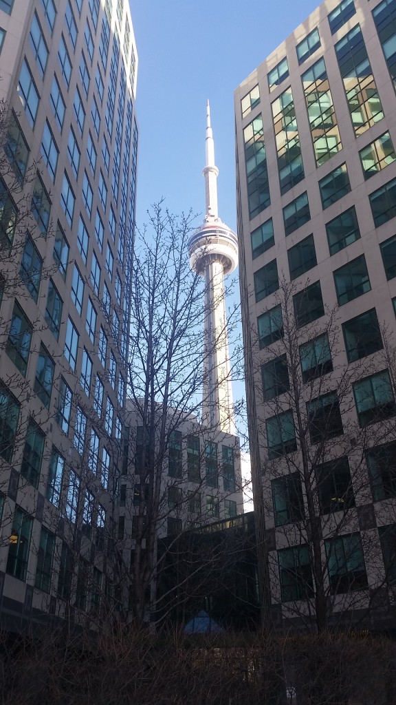 The distinctive CN Tower is sure hard to miss!