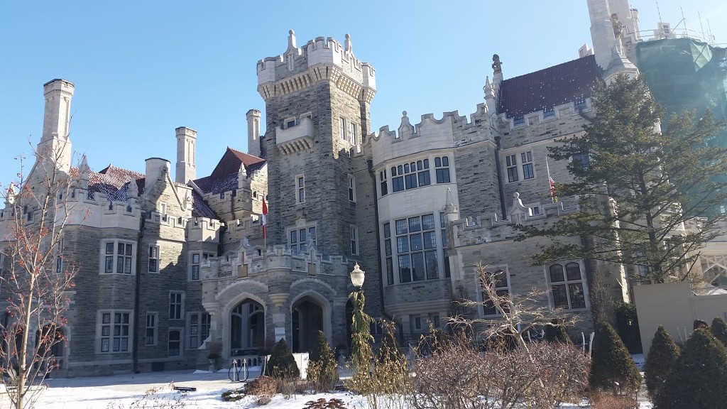 The exterior view of the "castle" that took three years to build.