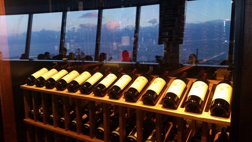 Wine cellar at 360 Restaurant, CN Tower, Toronto