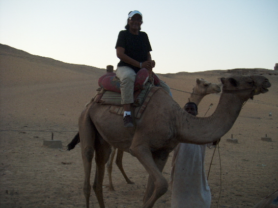 Camel ride in Egypt