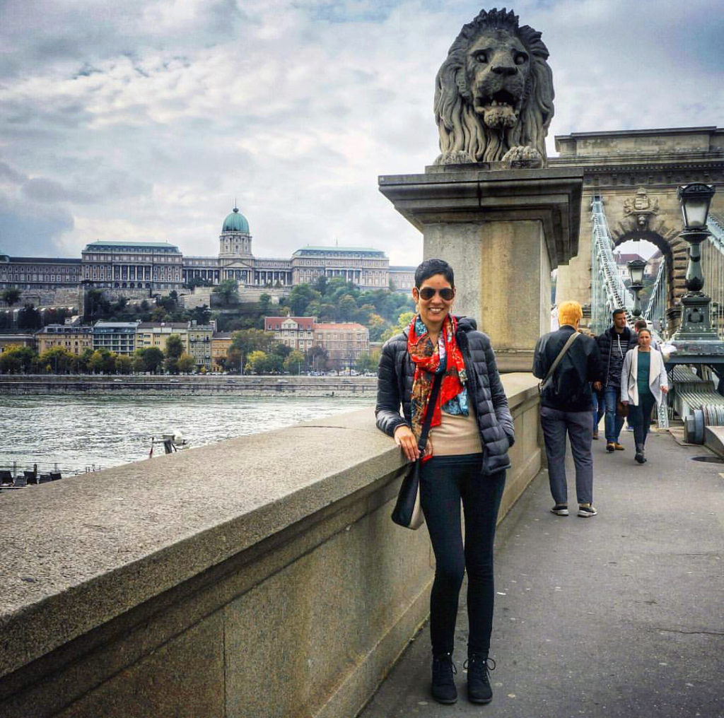 The famous Chain Bridge in Budapest