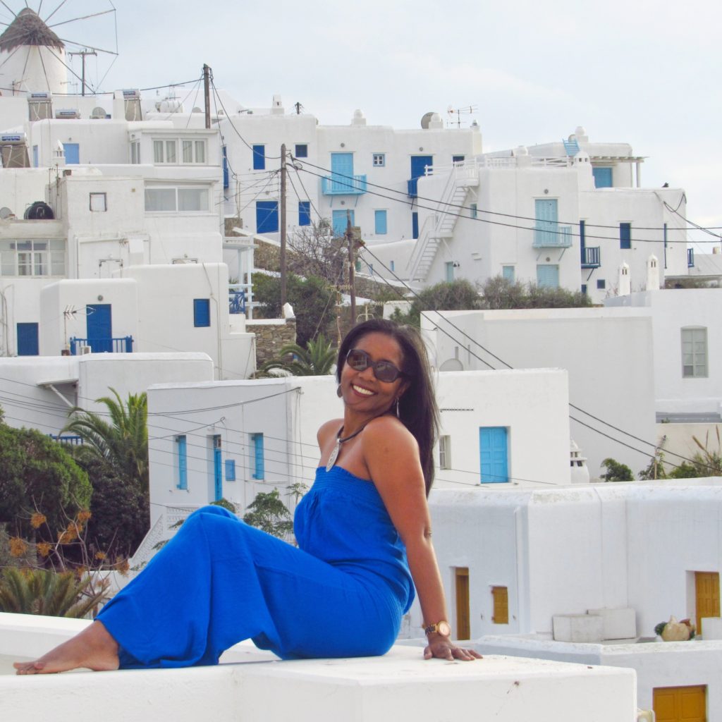 Blue on blue in Mykonos