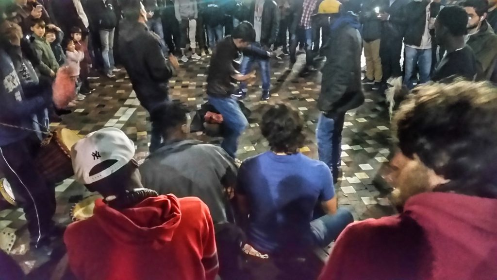 Impromptu Drum Circle in Central Athens_Monastraki_Greece