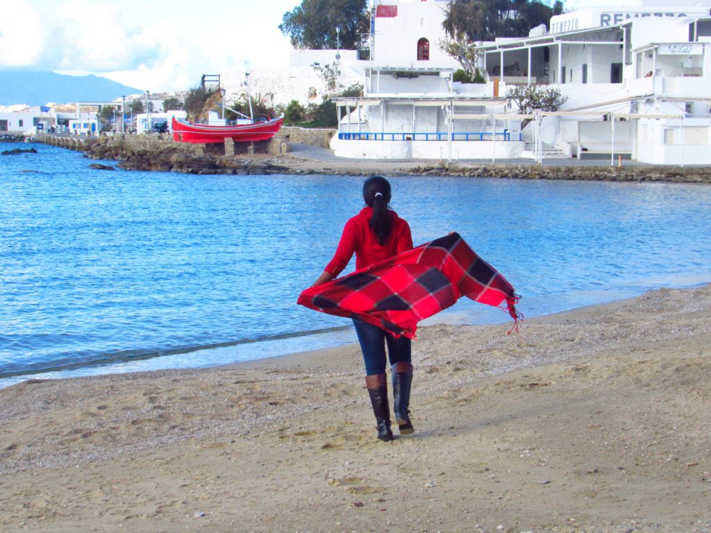 The Waterfront in Mykons, Greece