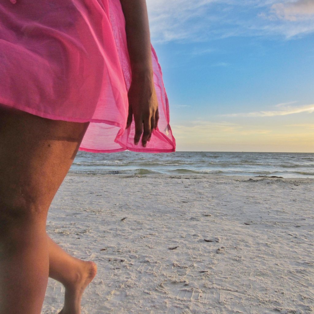 Florida beach at sunset