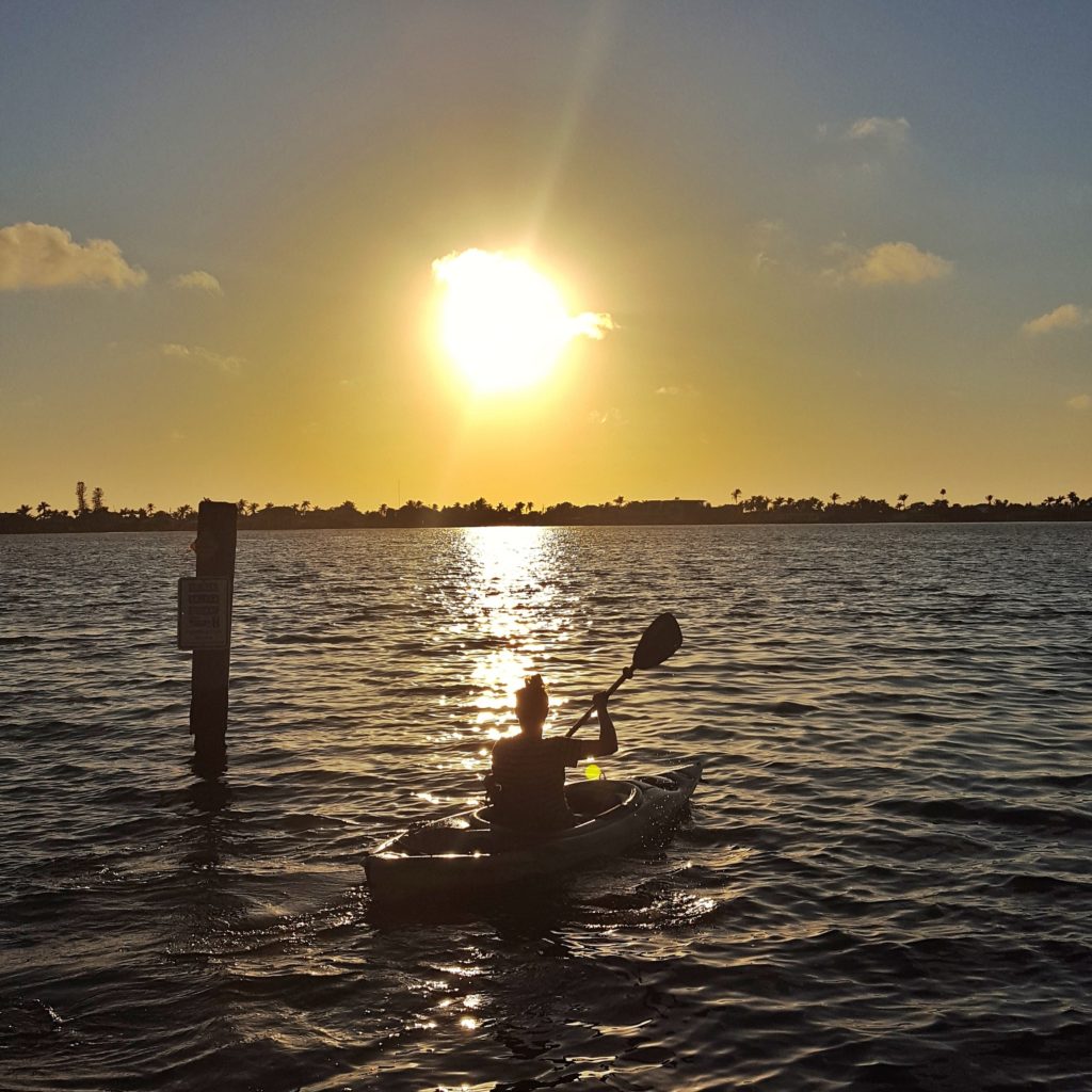 Kayaking at Sunset