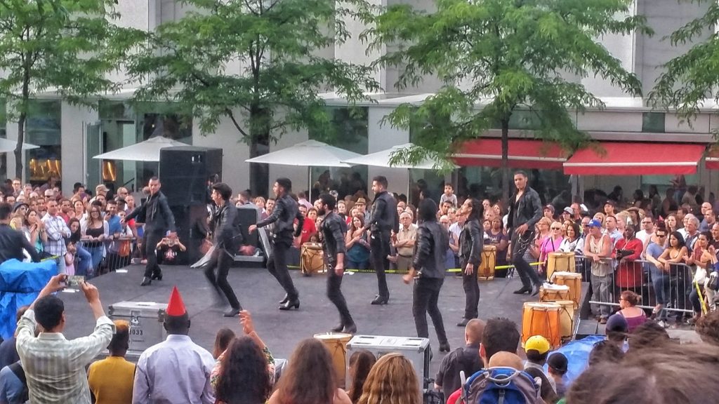 Festival performers in MOntreal, Canada