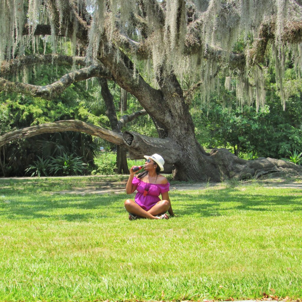 Relaxing in City Park, New Orleans